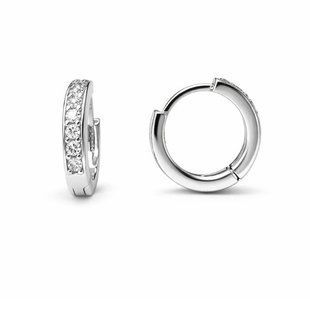 Серьги-кольца (конго) серебряные дорожка с фианитами Silver Style (20991.12 sku:2300104304348) 20991.12 фото