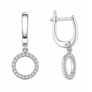 Серьги серебряные Фантазия с фианитами Silver Style (22111.10 sku:2300104272357) 22111.10 фото