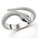 Кольцо серебряное Змея с фианитами Silver Style 17 р. (11565.10 sku:2300103902590) 11565.10 фото 1