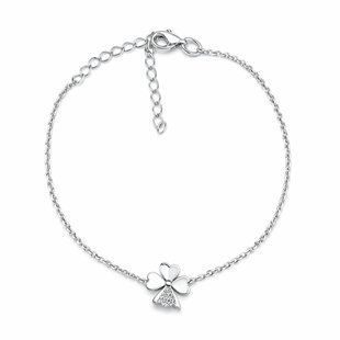 Браслет серебряный Клевер с фианитами Silver Style 16-20 р. (81211.12 sku:2300104136741) 81211.12 фото