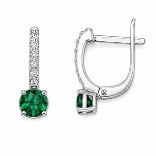 Серьги серебряные Фантазия с фианитами Silver Style (20094.40 sku:2300103921539) 20094.40 фото