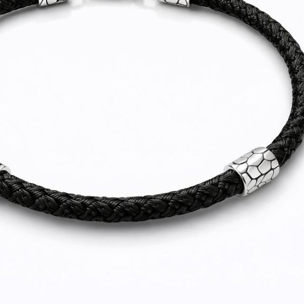 Браслет тканевый со вставками серебра Silver Style 19 р. (81360.222 sku:2300104122157) 81360.222 фото