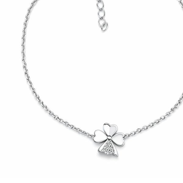 Браслет серебряный Клевер с фианитами Silver Style 16-20 р. (81211.12 sku:2300104131890) 81211.12 фото