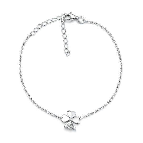Браслет серебряный Клевер с фианитами Silver Style 16-20 р. (81211.12 sku:2300104131890) 81211.12 фото