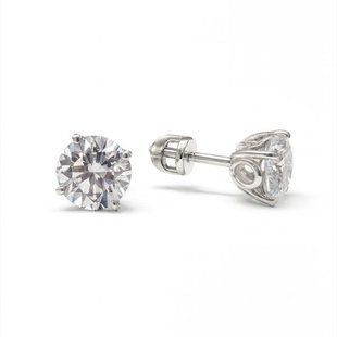Серьги-пусеты (гвоздики) серебряные с фианитами Silver Style (30181.70 sku:2300104313876) 30181.70 фото