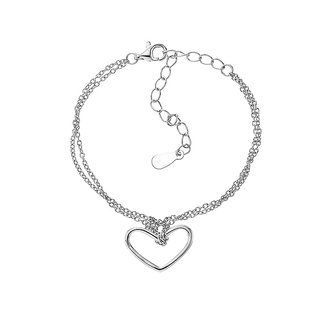 Браслет серебряный Сердце без камней Silver Style 15 р. (550065 sku:4200007549038) 550065 фото
