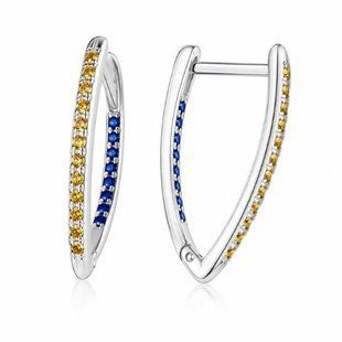 Серьги серебряные Фантазия с фианитами Silver Style (203113.12 sku:2300103062355) 203113.12 фото