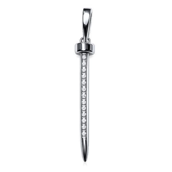 Підвіска срібна Гвіздок з фіанітами Silver Style (42061.12 sku:2300103688852) 42061.12 фото