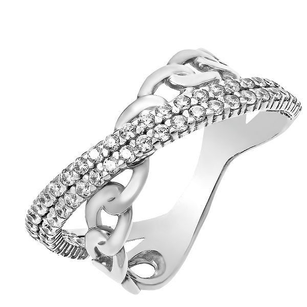 Кольцо серебряное фантазия с россыпью Silver Style 16 р. (КВ2373 sku:4443006517015) КВ2373 фото