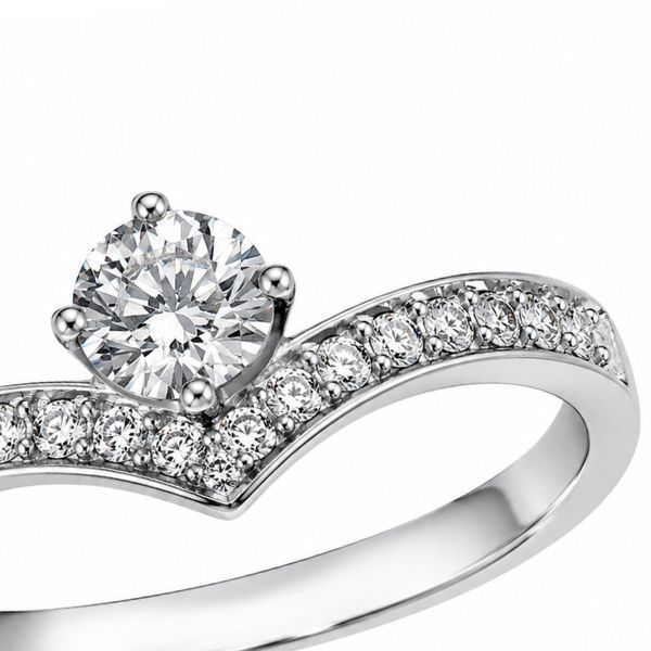 Каблучка срібна фантазія з фіанітами Silver Style 17 р. (10991.40 sku:2300103935864) 10991.40 фото