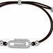 Браслет на нити шамбола Скрепка с фианитами Silver Style 15-20 р. (803147.10 sku:2300104215330) 803147.10 фото 3