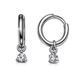 Серьги-кольца (конго) серебряные с фианитами Silver Style (25071.30 sku:2300103945979) 25071.30 фото 2