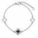 Браслет на нитці шамбола Конюшина з фіанітами Silver Style 18-22 р. (813021.10 sku:2300104399115) 813021.10 фото 1