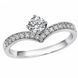 Каблучка срібна фантазія з фіанітами Silver Style 17 р. (10991.40 sku:2300103935864) 10991.40 фото 1