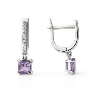Серьги серебряные Фантазия с фианитами Silver Style (249314.55 sku:2300104169404) 249314.55 фото