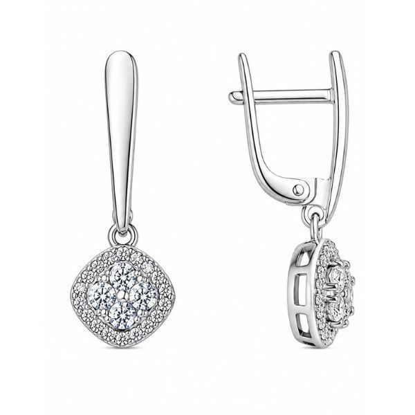 Сережки срібні Фантазія з фіанітам Silver Style (23521.20 sku:2300103824595) 23521.20 фото
