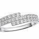Каблучка срібна фантазія з фіанітами Silver Style 19 р. (11001.17 sku:2300102984436) 11001.17 фото 2