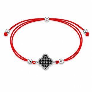 Браслет на нити шамбола Клевер Silver Style 15-20 р. (80352.100 sku:2300104269753) 80352.100 фото