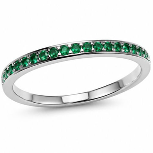 Кольцо серебряное дорожка с фианитами Silver Style 17.5 р. (10094.12 sku:2300103399161) 10094.12 фото