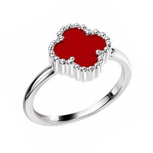 Каблучка срібна Конюшина з керамікою Silver Style 16 р. (111334.80 sku:2300103308309) 111334.80 фото