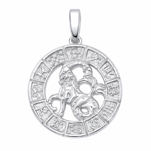 Підвіска срібна Зодіак без каменів Silver Style (42740.00 sku:2300104373825) 42740.00 фото