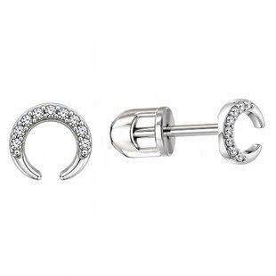 Серьги-пусеты (гвоздики) серебряные с фианитами Silver Style (30721.12 sku:2300104197575) 30721.12 фото