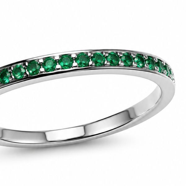 Кольцо серебряное дорожка с фианитами Silver Style 17.5 р. (10094.12 sku:2300103399161) 10094.12 фото