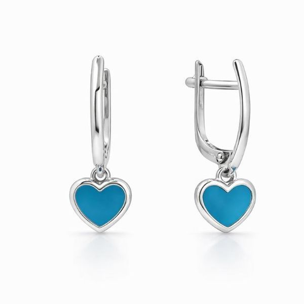 Серьги серебряные Сердце с эмалью Silver Style (217838.00 sku:2300103815500) 217838.00 фото