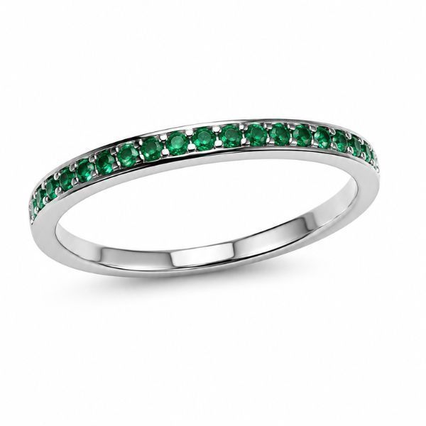 Кольцо серебряное дорожка с фианитами Silver Style 17.5 р. (10094.12 sku:2300103399161) 10094.12 фото