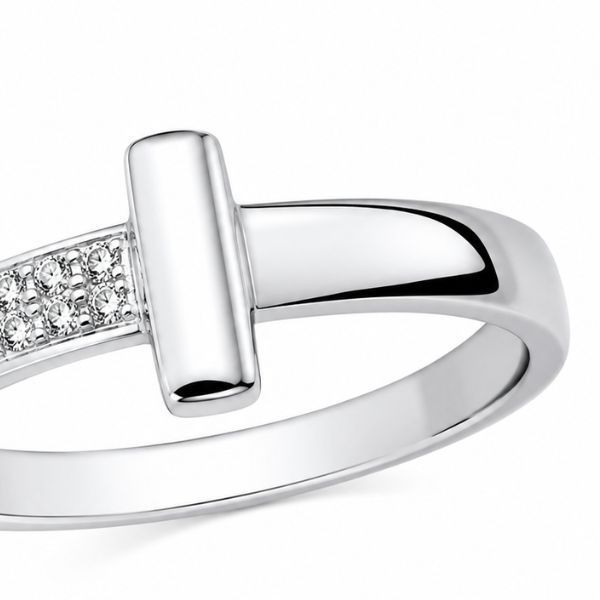 Каблучка срібна фантазія з фіанітами Silver Style 17 р. (11441.12 sku:2300103935758) 11441.12 фото