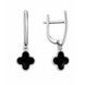 Сережки срібні Конюшина з емаллю Silver Style (237421.00 sku:2300103815838) 237421.00 фото 2