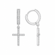 Серьги-кольца (конго) серебряные фантазия с россыпью Silver Style (22601.12 sku:2300104182472) 22601.12 фото 2