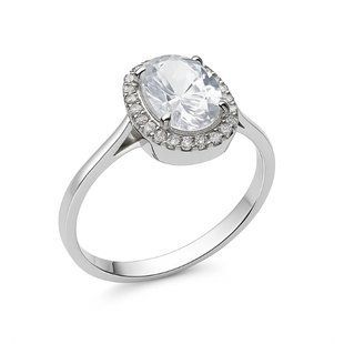 Кольцо серебряное фантазия с фианитами Silver Style 17 р. (11901.69 sku:2300104217808) 11901.69 фото