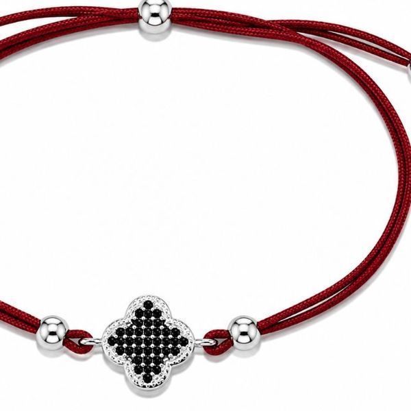 Браслет на нити шамбола Клевер Silver Style 15-20 р. (80352.46.10 sku:2300104305864) 80352.46.10 фото