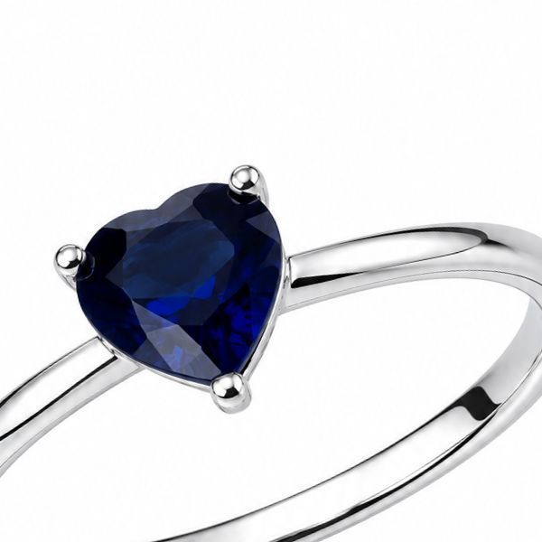 Каблучка срібна Серце з фіанітом Silver Style 17.5 р. (11685.66 sku:2300104260637) 11685.66 фото