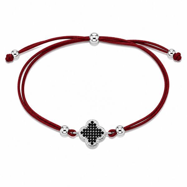 Браслет на нити шамбола Клевер Silver Style 15-20 р. (80352.46.10 sku:2300104305864) 80352.46.10 фото