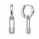 Серьги-кольца (конго) серебряные с фианитами Silver Style (25031.20 sku:2300104118013) 25031.20 фото 2