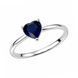 Каблучка срібна Серце з фіанітом Silver Style 17.5 р. (11685.66 sku:2300104260637) 11685.66 фото 2