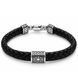 Браслет кожаный со вставками серебра Silver Style 21 р. (819326.10 sku:2300104127930) 819326.10 фото 1