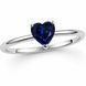 Каблучка срібна Серце з фіанітом Silver Style 17.5 р. (11685.66 sku:2300104260637) 11685.66 фото 1