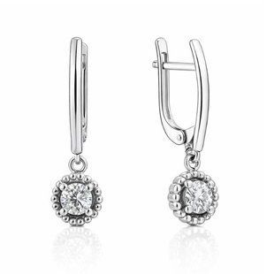 Серьги серебряные Фантазия с фианитами Silver Style (22811.40 sku:2300104050757) 22811.40 фото