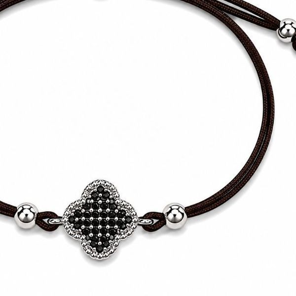 Браслет на нити шамбола Клевер Silver Style 15-20 р. (80352.47.10 sku:2300104305901) 80352.47.10 фото