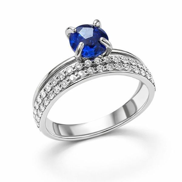 Каблучка срібна фантазія з фіанітами Silver Style 18 р. (10185.60 sku:2300102493716) 10185.60 фото