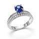 Каблучка срібна фантазія з фіанітами Silver Style 18 р. (10185.60 sku:2300102493716) 10185.60 фото 2