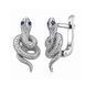 Серьги серебряные Змея с фианитами Silver Style (24055.10 sku:2300103968220) 24055.10 фото 2