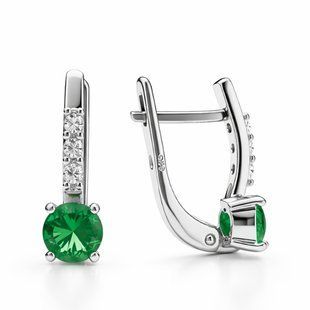 Серьги серебряные Фантазия с фианитами Silver Style (20114.50 sku:2300103848065) 20114.50 фото