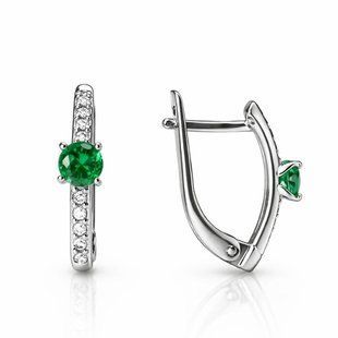 Серьги серебряные Фантазия с фианитами Silver Style (20974.40 sku:2300103848058) 20974.40 фото