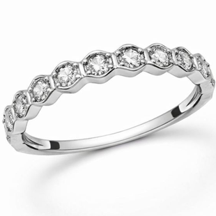 Кольцо серебряное фантазия с фианитами Silver Style 17.5 р. (10191.20 sku:2300103266081) 10191.20 фото