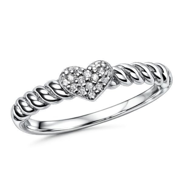 Каблучка срібна фантазія з фіанітами Silver Style 17 р. (117012.10 sku:2300103902453) 117012.10 фото