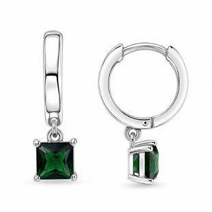 Серьги-кольца (конго) серебряные с фианитами Silver Style (246842.55 sku:2300103919017) 246842.55 фото